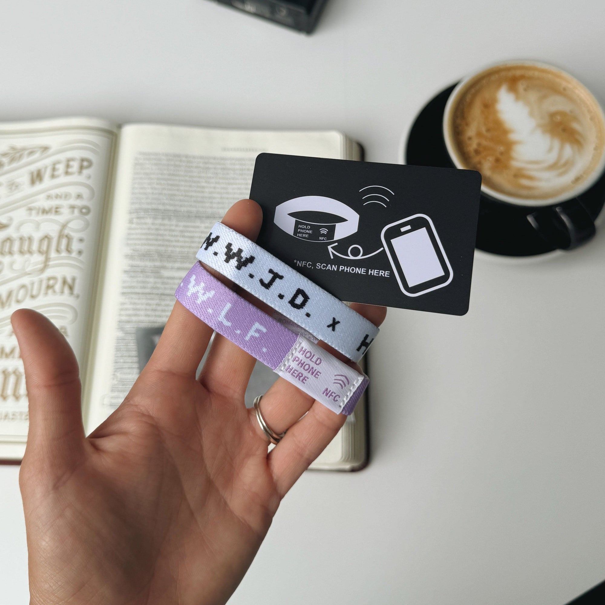 NEW! | DAILY BIBLE VERSE "WWJD X HWLF" BRACELETS | 2-PACK