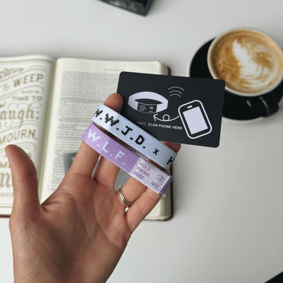 NEW! | DAILY BIBLE VERSE "WWJD X HWLF" BRACELETS | 2-PACK