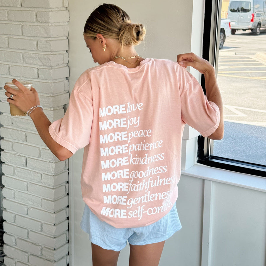 NEW! | "MADE FOR MORE" PREMIUM COMFORT COLOR TEE | PEACH