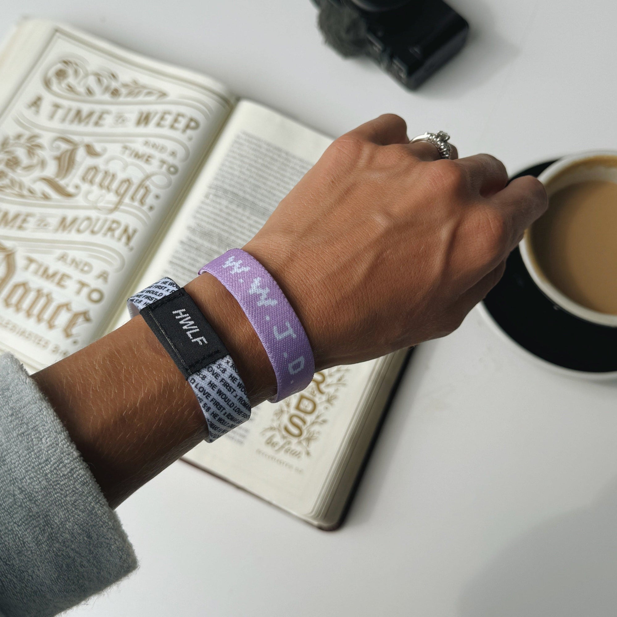 NEW! | DAILY BIBLE VERSE "WWJD X HWLF" BRACELETS | 2-PACK