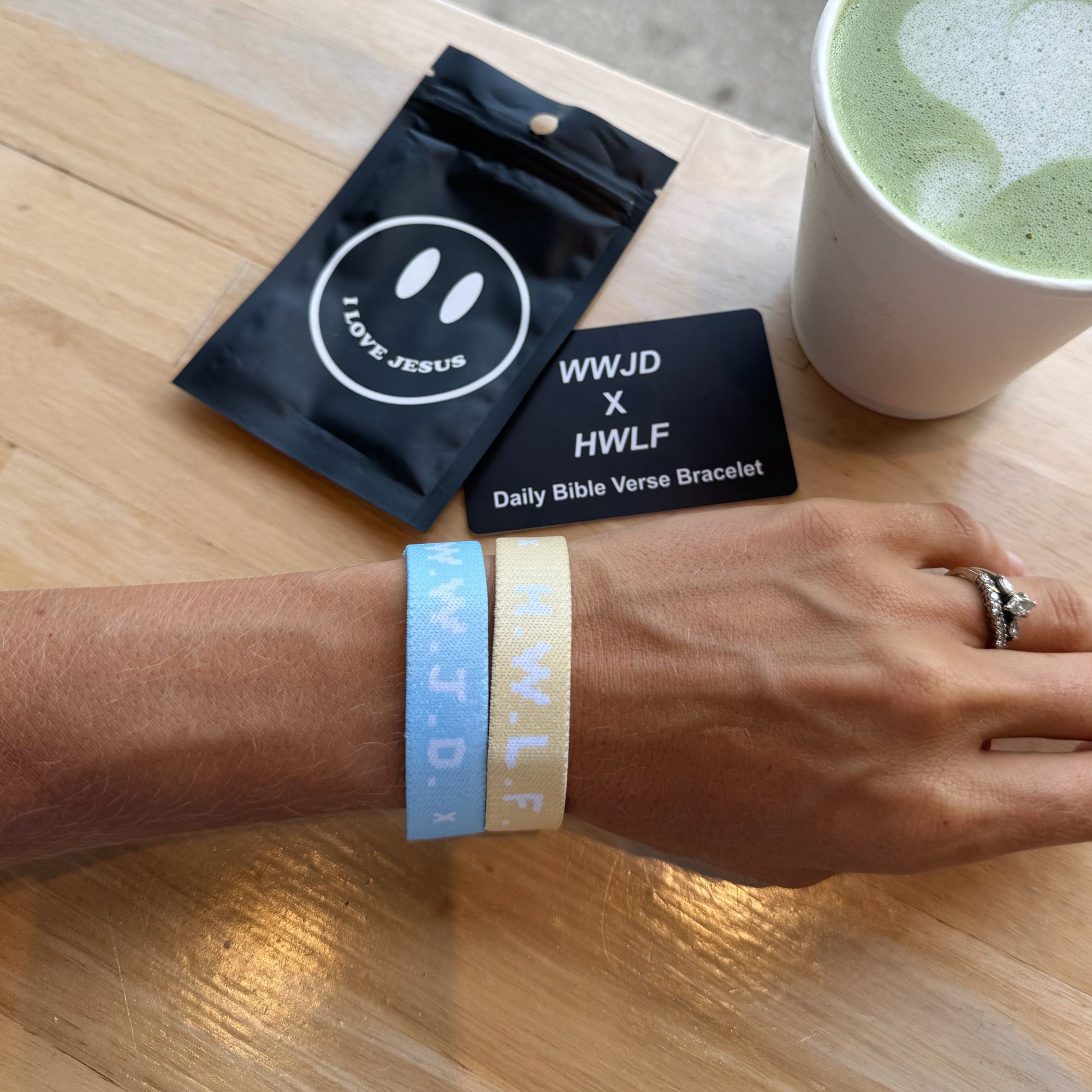 NEW! | DAILY BIBLE VERSE "WWJD X HWLF" BRACELETS | PASTEL 2-PACK