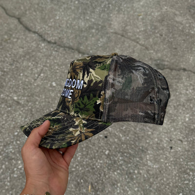 NEW! | "KINGDOM COME" EMBROIDERED TRUCKER HAT | CAMO