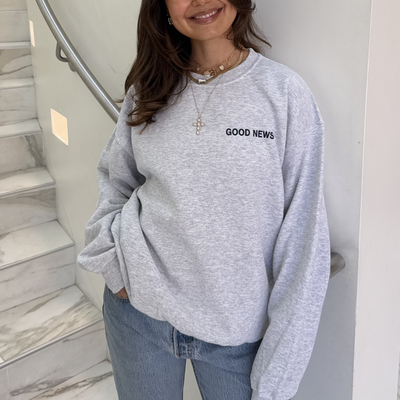 NEW | "DEAR PERSON BEHIND ME" CREWNECK |ASH/NAVY