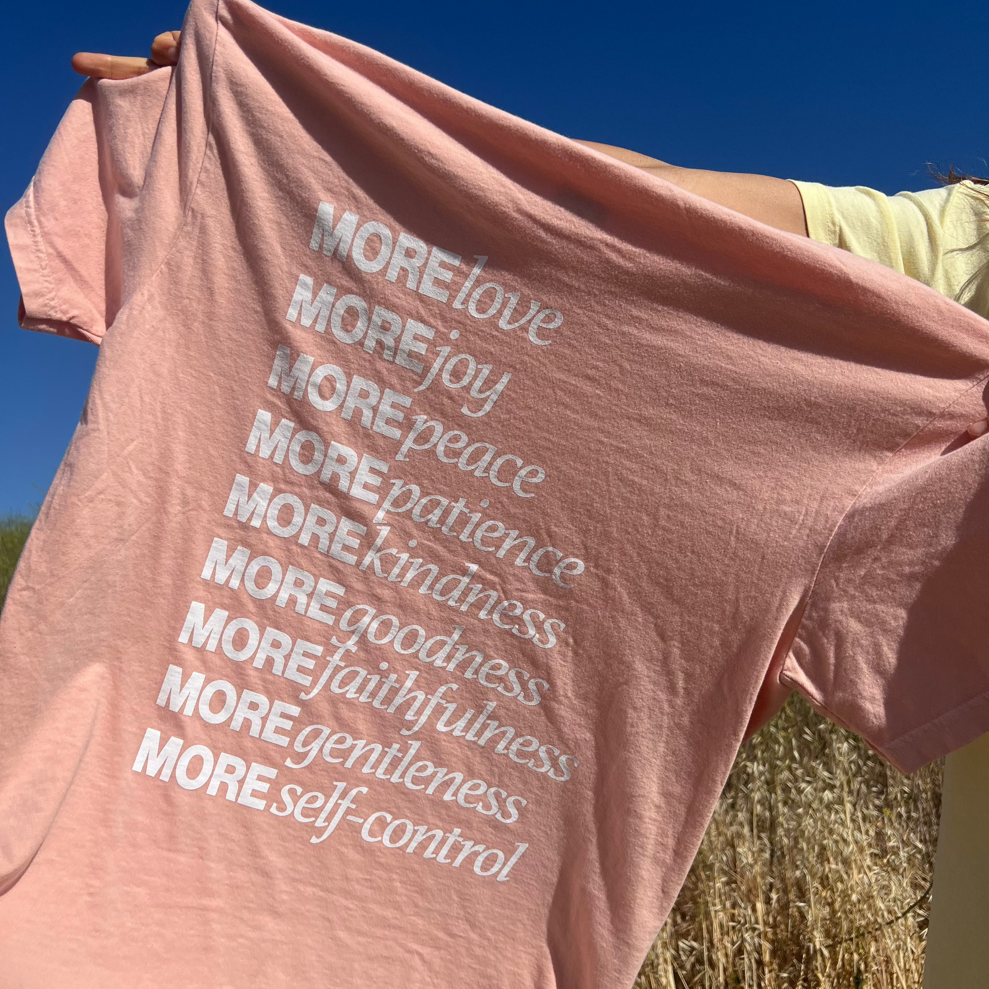 NEW! | "MADE FOR MORE" PREMIUM COMFORT COLOR TEE | PEACH
