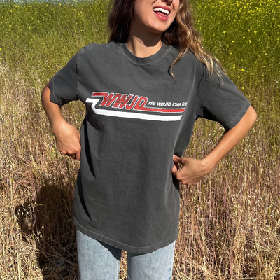 NEW! | VINTAGE WWJD "SKATER" COMFORT COLOR TEE | PEPPER