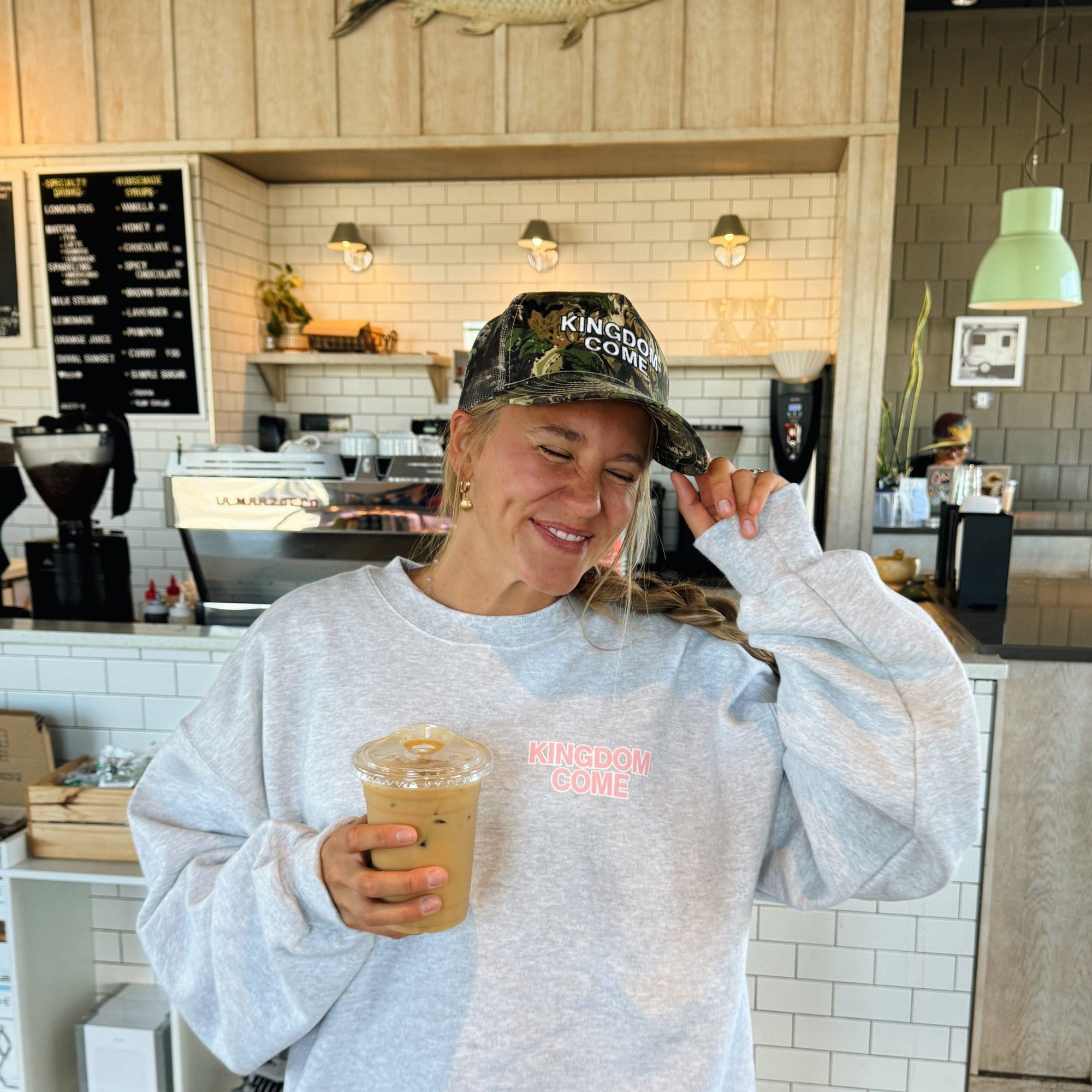 NEW! | "KINGDOM COME" EMBROIDERED TRUCKER HAT | CAMO