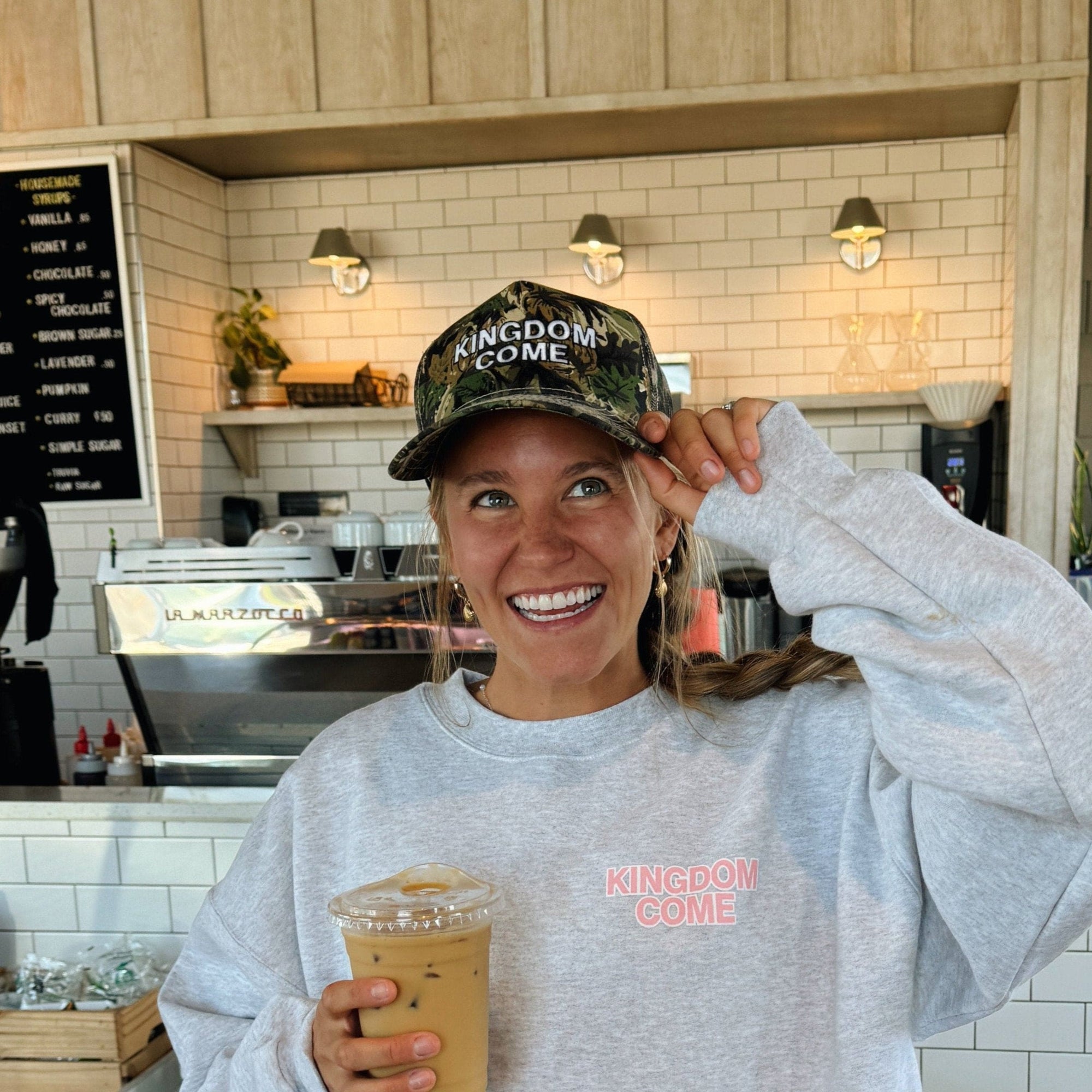 NEW! | "KINGDOM COME" EMBROIDERED TRUCKER HAT | CAMO