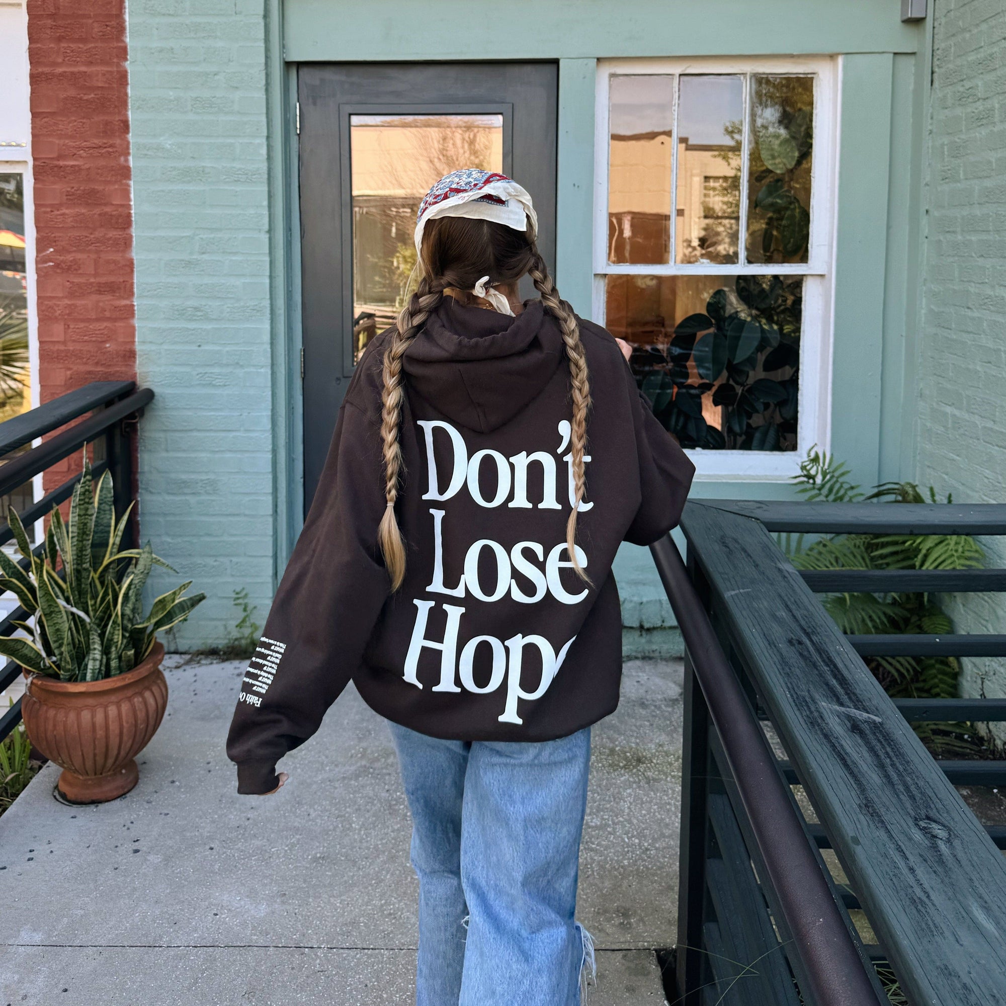 NEW! "DON'T LOSE HOPE" HOODIE | BROWN