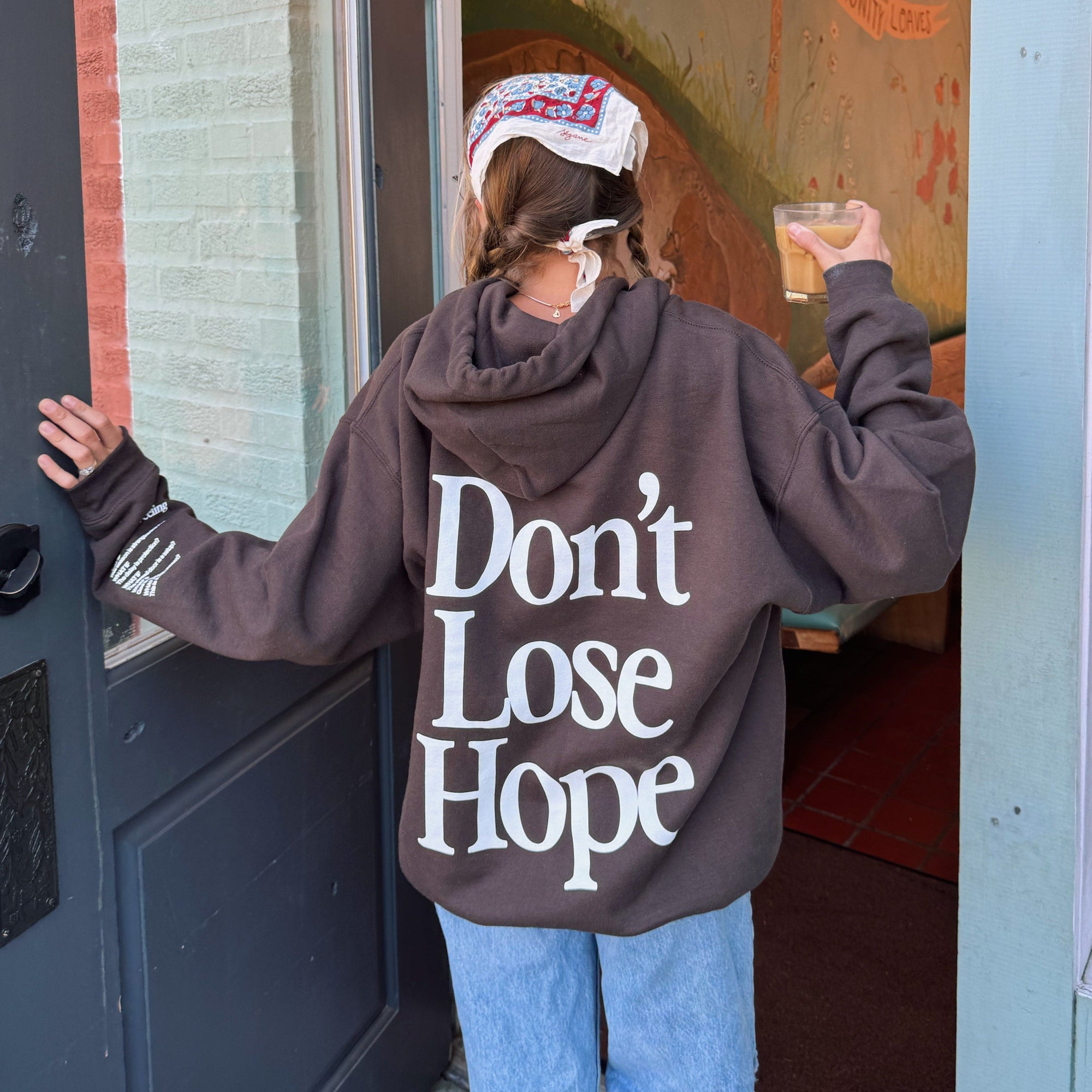NEW! "DON'T LOSE HOPE" HOODIE | BROWN