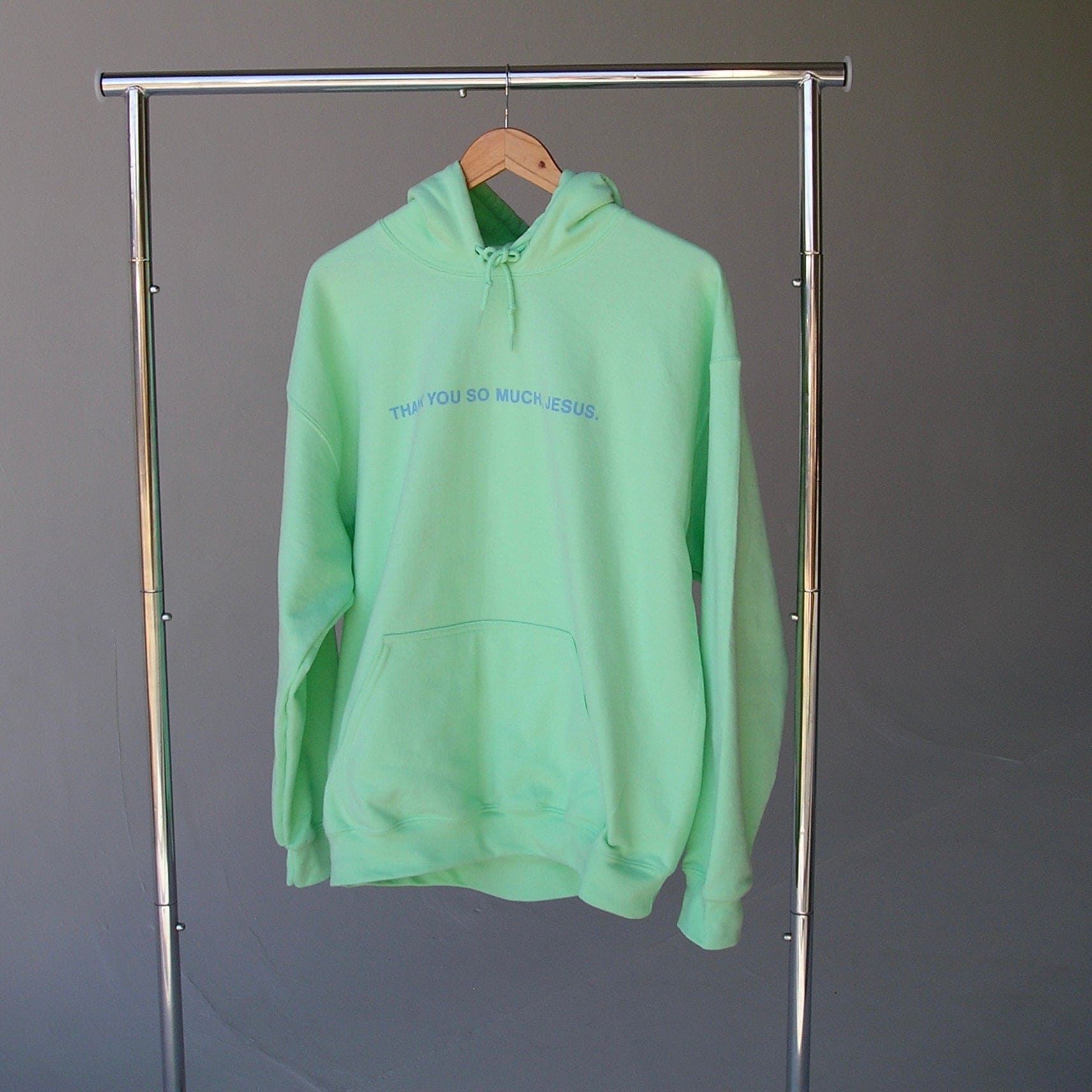 NEW | "THANK YOU SO MUCH JESUS" HOODIE | MINT