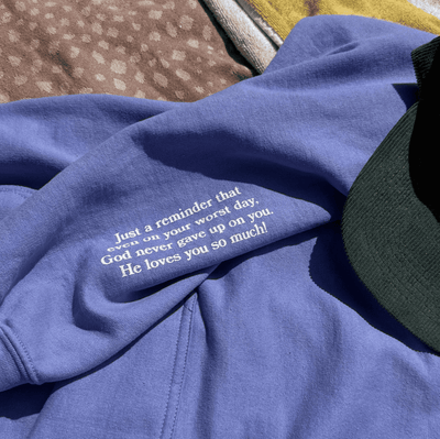 NEW! | "JESUS DOODLE" HOODIE | VIOLET