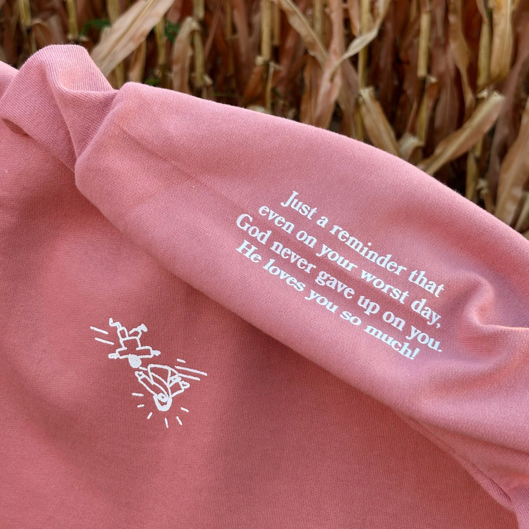 NEW! | "JESUS DOODLE" CREWNECK | MAUVE