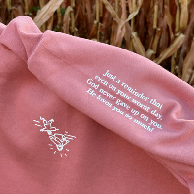 NEW! | "JESUS DOODLE" CREWNECK | MAUVE