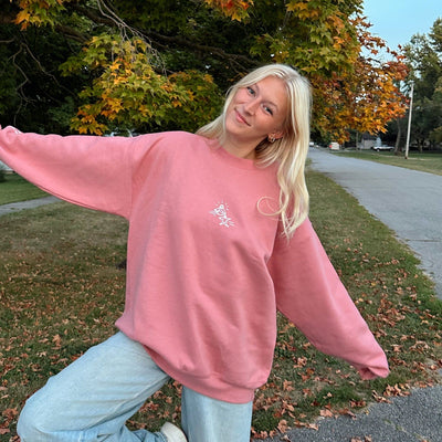 NEW! | "JESUS DOODLE" CREWNECK | MAUVE