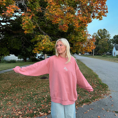 NEW! | "JESUS DOODLE" CREWNECK | MAUVE