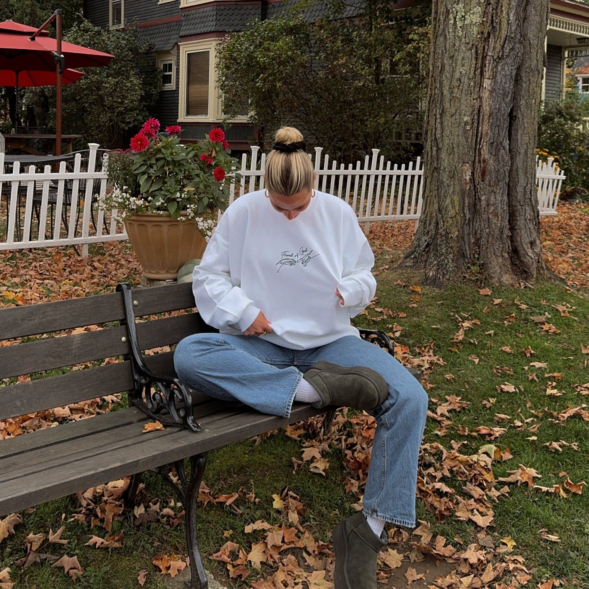 NEW! | "FRIEND OF GOD" | PREMIUM EMBROIDERED CREWNECK