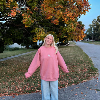 NEW! | "JESUS DOODLE" CREWNECK | MAUVE