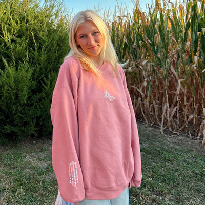 NEW! | "JESUS DOODLE" CREWNECK | MAUVE