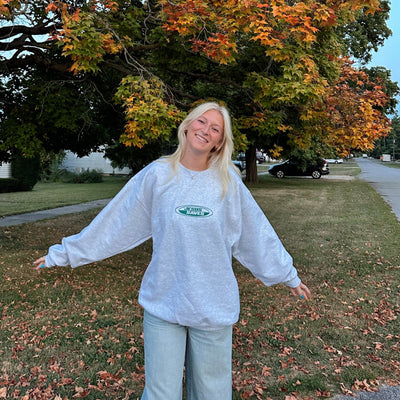 NEW! | "JESUS SAVES" RETRO CREWNECK | ASH