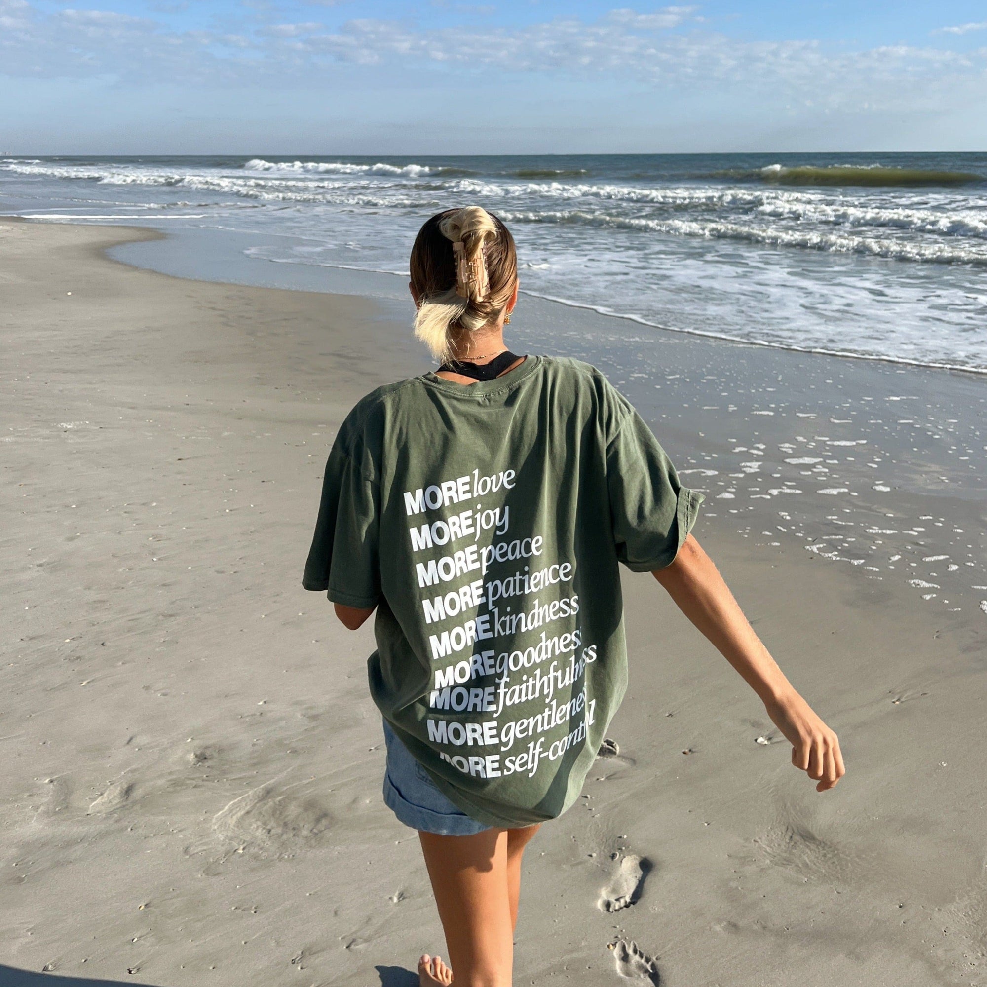 RESTOCK! | "MADE FOR MORE" PREMIUM COMFORT COLOR TEE | MOSS GREEN