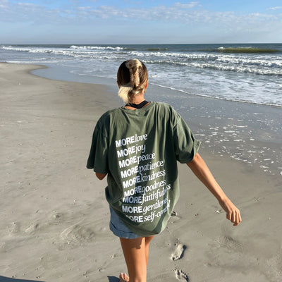 RESTOCK! | "MADE FOR MORE" PREMIUM COMFORT COLOR TEE | MOSS GREEN