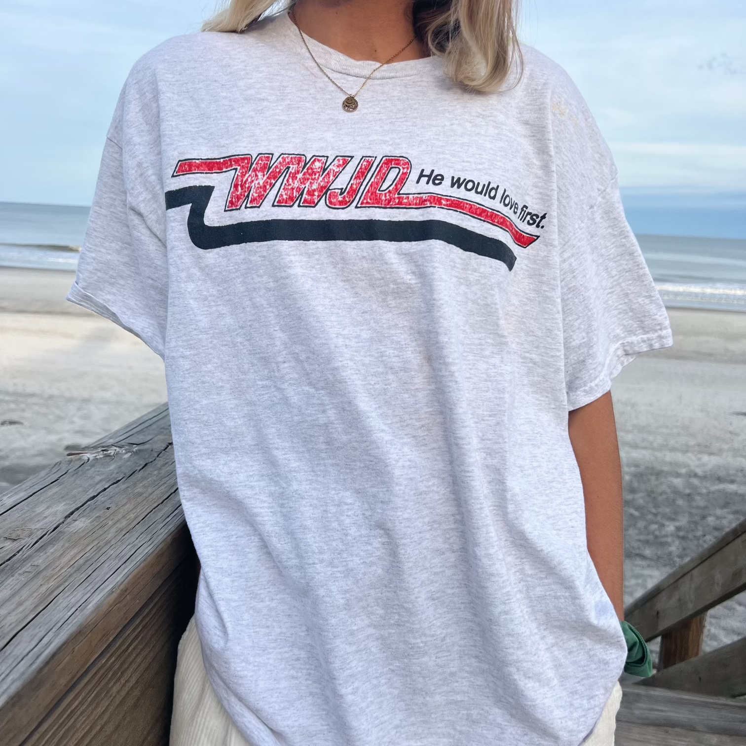 WWJD VINTAGE "SKATER" TEE | ASH