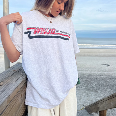 WWJD VINTAGE "SKATER" TEE | ASH